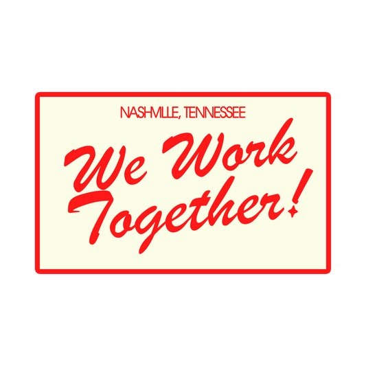 We Work Together Patch